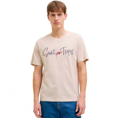 JJ REBEL REBPREPPY TEE SS CREW NECK 12271031-MOONBEAM Ecru
