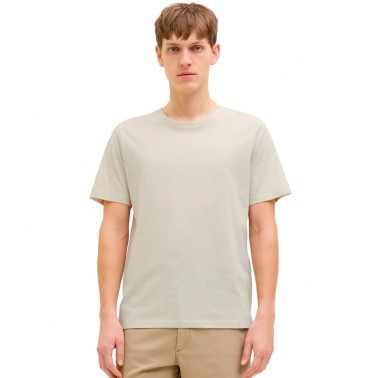 JJ REBEL TEE SS CREW NECK 12271141-MOONBEAM Ecru