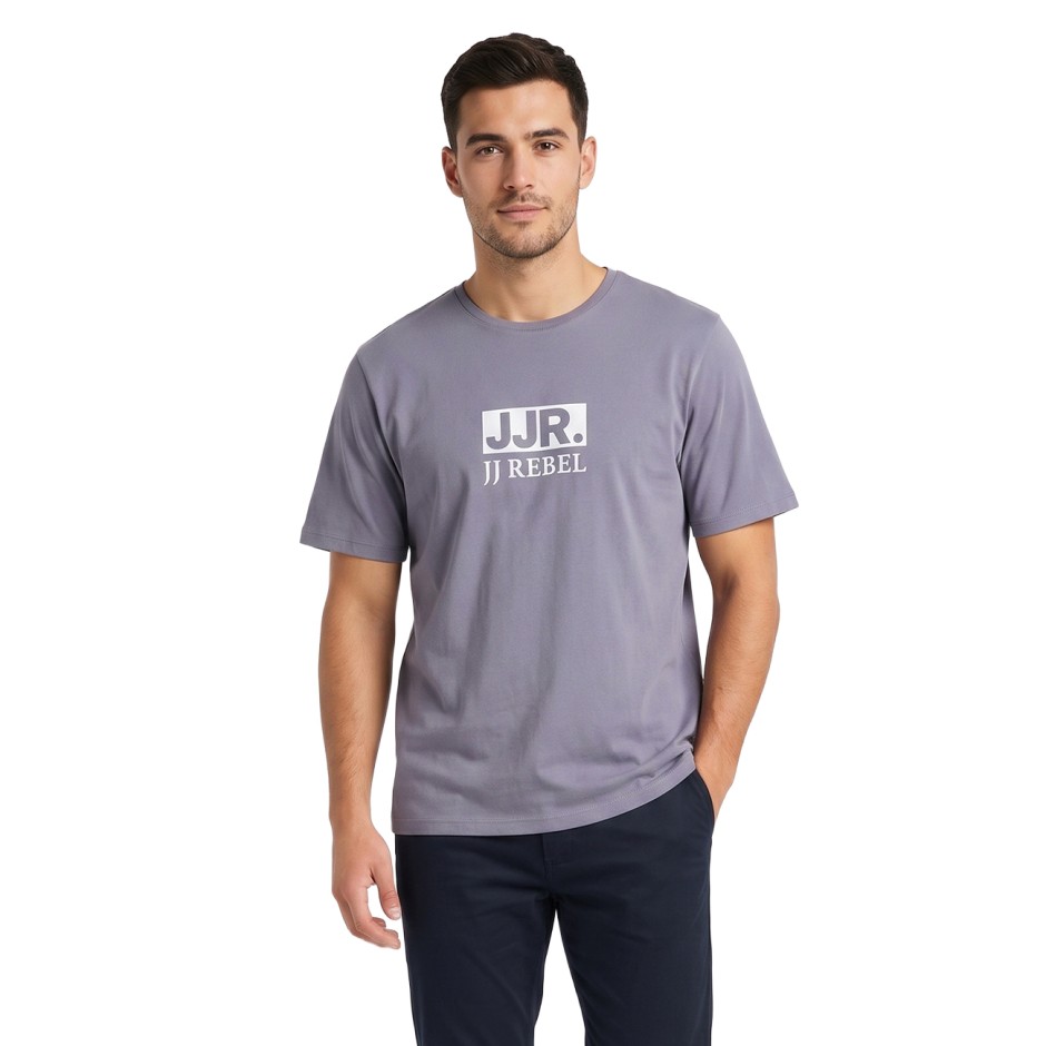 Men's T-Shirt Grey - JJ Rebel Jrebvalde