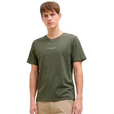 JJ REBEL TEE SS CREW NECK 12271141-BEETLE OLIVE