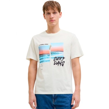 JJ REBEL TEE SS CREW NECK 12271046-CLOUD DANCER White