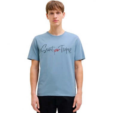 JJ REBEL REBPREPPY TEE SS CREW NECK 12271031-WINDWARD BLUE Blue