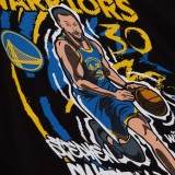 Ανδρική Κοντομάνικη Μπλούζα NBA Μαύρη - Mitchell & Ness Stephen Curry Golden State Warriors Chalked Up Εικόνα 1