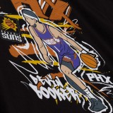 Ανδρική Κοντομάνικη Μπλούζα NBA Μαύρη - Mitchell & Ness Devin Booker Phoenix Suns Chalked Up Εικόνα 3