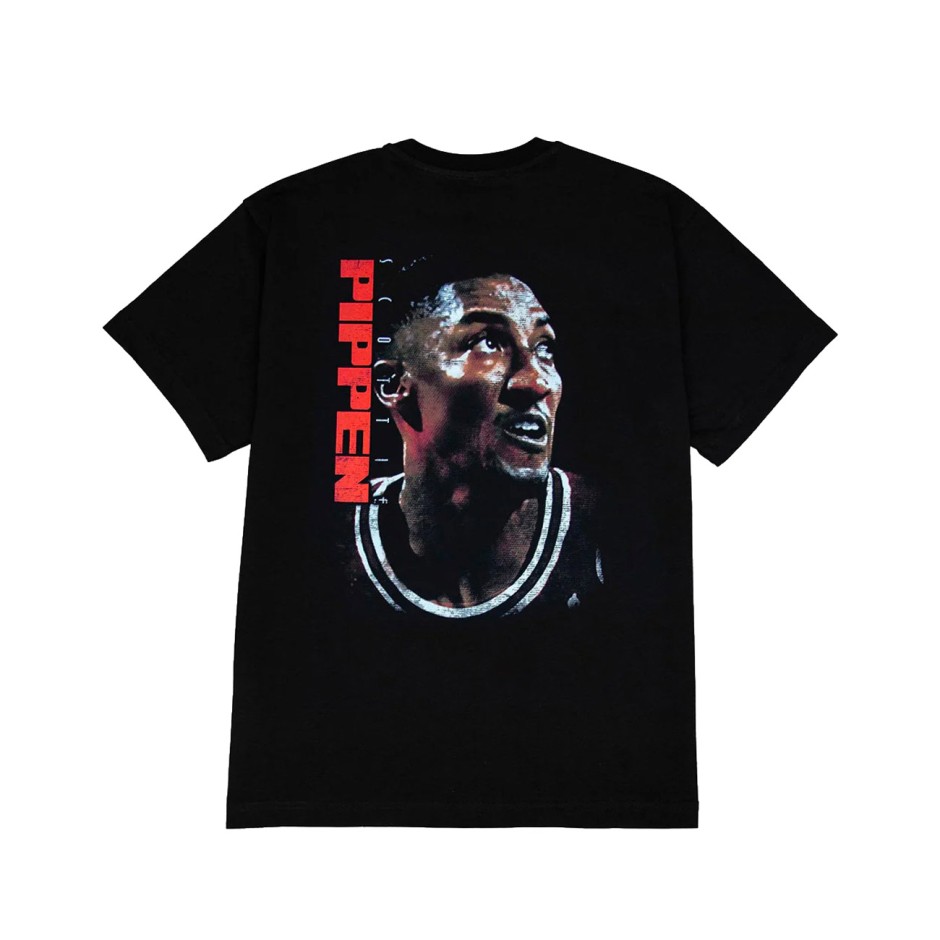 Ανδρική Κοντομάνικη Μπλούζα NBA Μαύρη - Mitchell & Ness Chicago Bulls Scottie Pippen