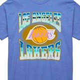Ανδρική Κοντομάνικη Μπλούζα NBA Μωβ - Mitchell & Ness Los Angeles Lakers Stateside Pastel  Εικόνα 1