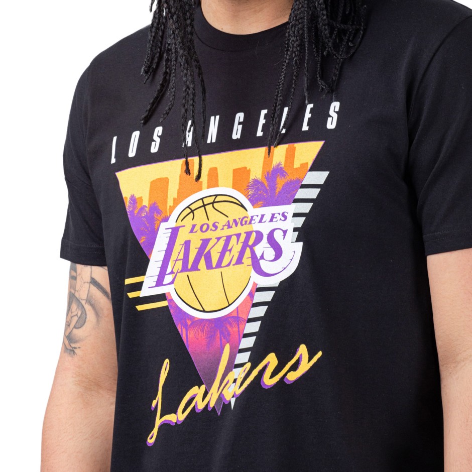 Ανδρική Κοντομάνικη Μπλούζα NBA Μαύρη - Mitchell & Ness Los Angeles Lakers Final Seconds