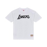 Ανδρική Κοντομάνικη Μπλούζα NBA Λευκή - NBA Mitchell & Ness Los Angeles Lakers Monochrome Εικόνα 