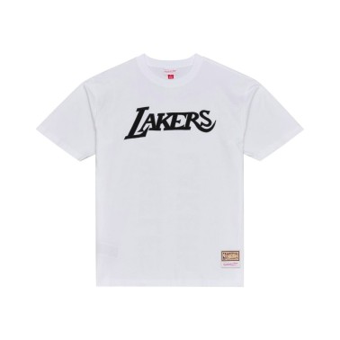 Ανδρική Κοντομάνικη Μπλούζα NBA Λευκή - NBA Mitchell & Ness Los Angeles Lakers Monochrome