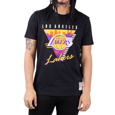 Ανδρική Κοντομάνικη Μπλούζα NBA Μαύρη - Mitchell & Ness Los Angeles Lakers Final Seconds