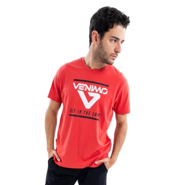Ανδρική Κοντομάνικη Μπλούζα Προπόνησης Κόκκινη - VENIMO 