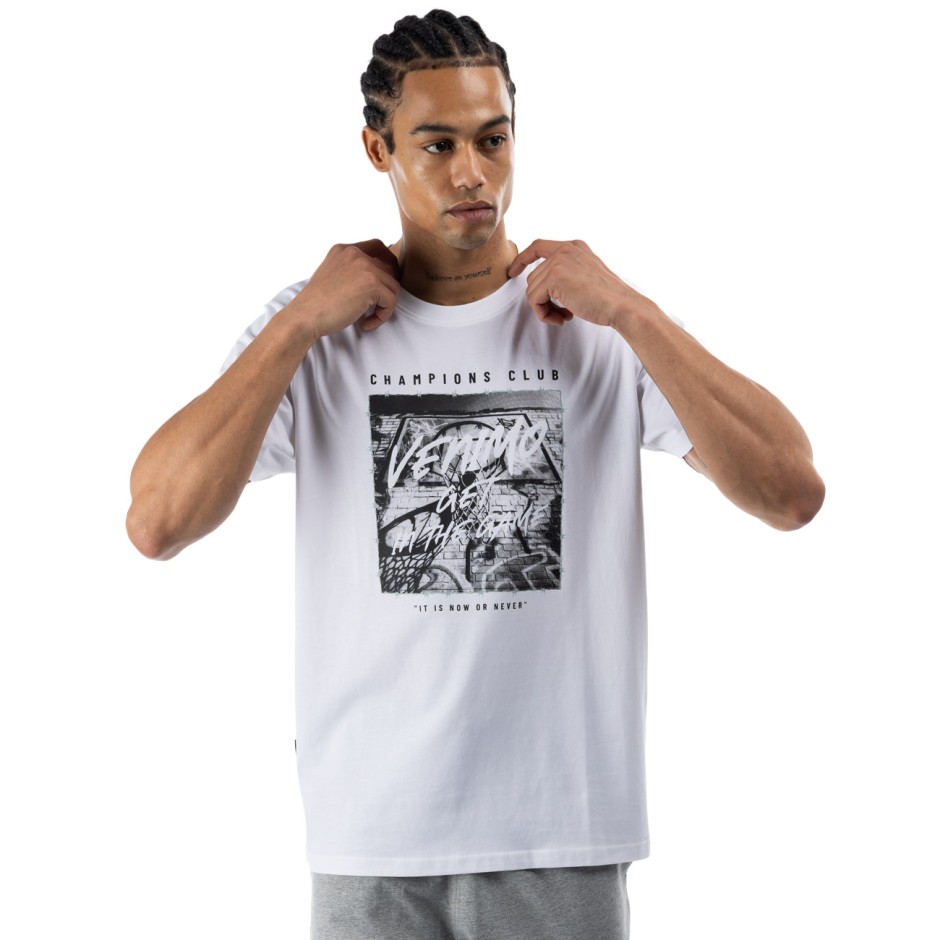 Men's Training T-Shirt White - VENIMO 