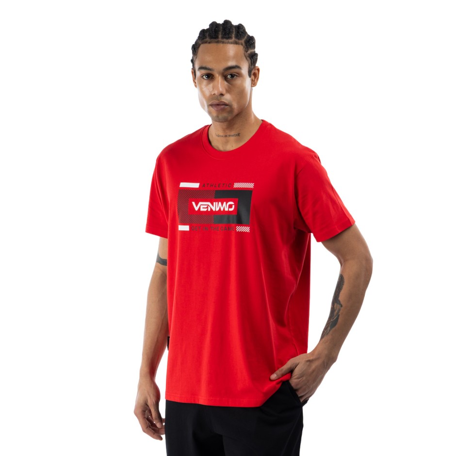 Men's Training T-Shirt Red - VENIMO 