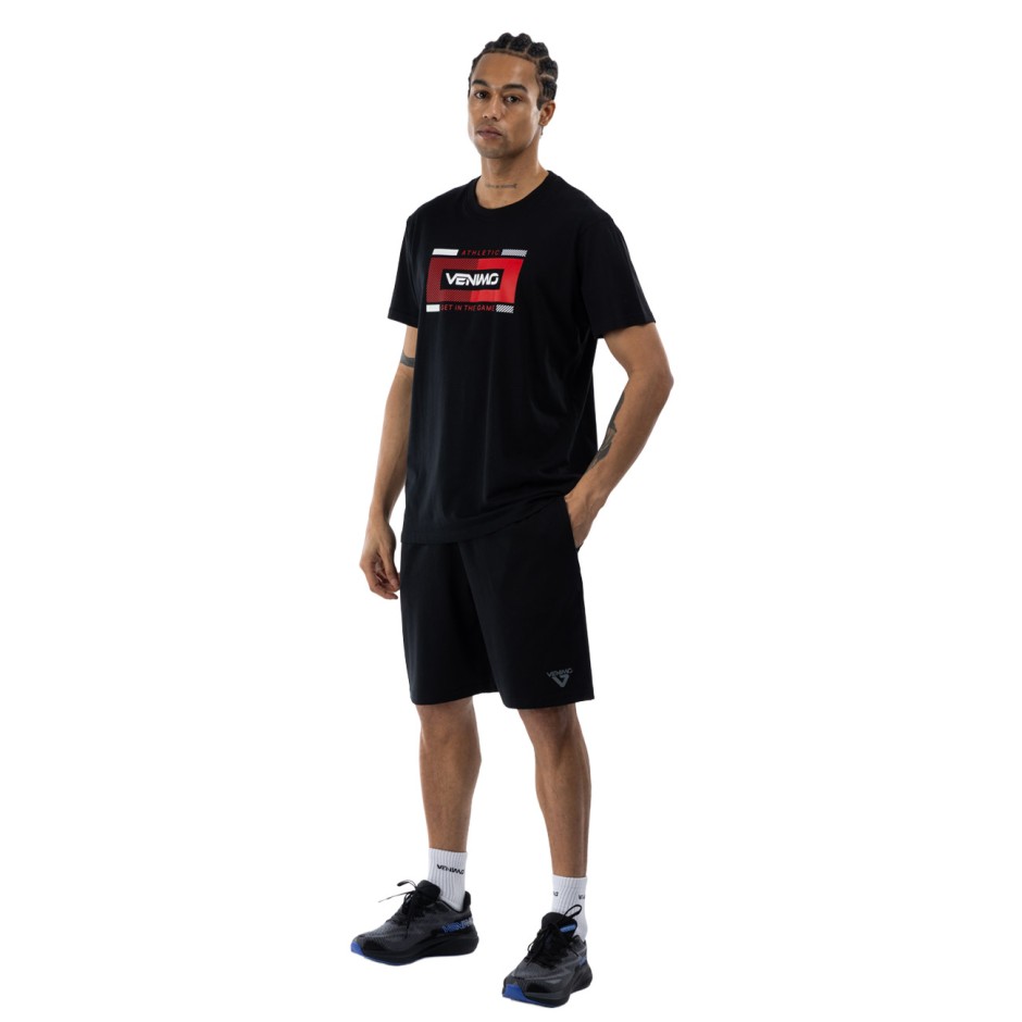 Men's Training T-Shirt Black - VENIMO 