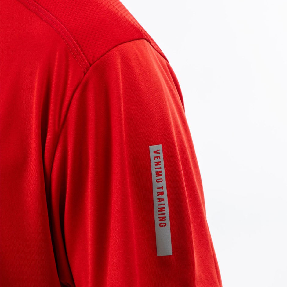 Ανδρική Κοντομάνικη Μπλούζα για Τρέξιμο Κόκκινη - VENIMO