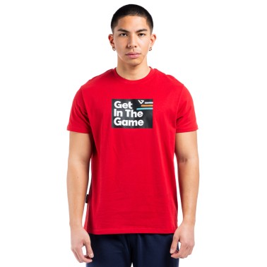 Ανδρική Κοντομάνικη Μπλούζα Προπόνησης Κόκκινη - VENIMO