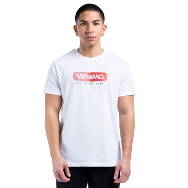 Ανδρική Κοντομάνικη Μπλούζα Προπόνησης Λευκή - VENIMO