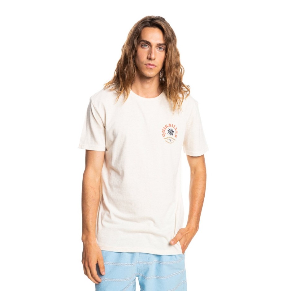 QUIKSILVER SIMPLE SCRIPT SS EQYZT06697-WCLH Ecru