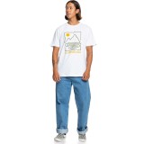 QUIKSILVER QS OUTLINE MOUNTAINS SS EQYZT07897-WBB0 White Image 3
