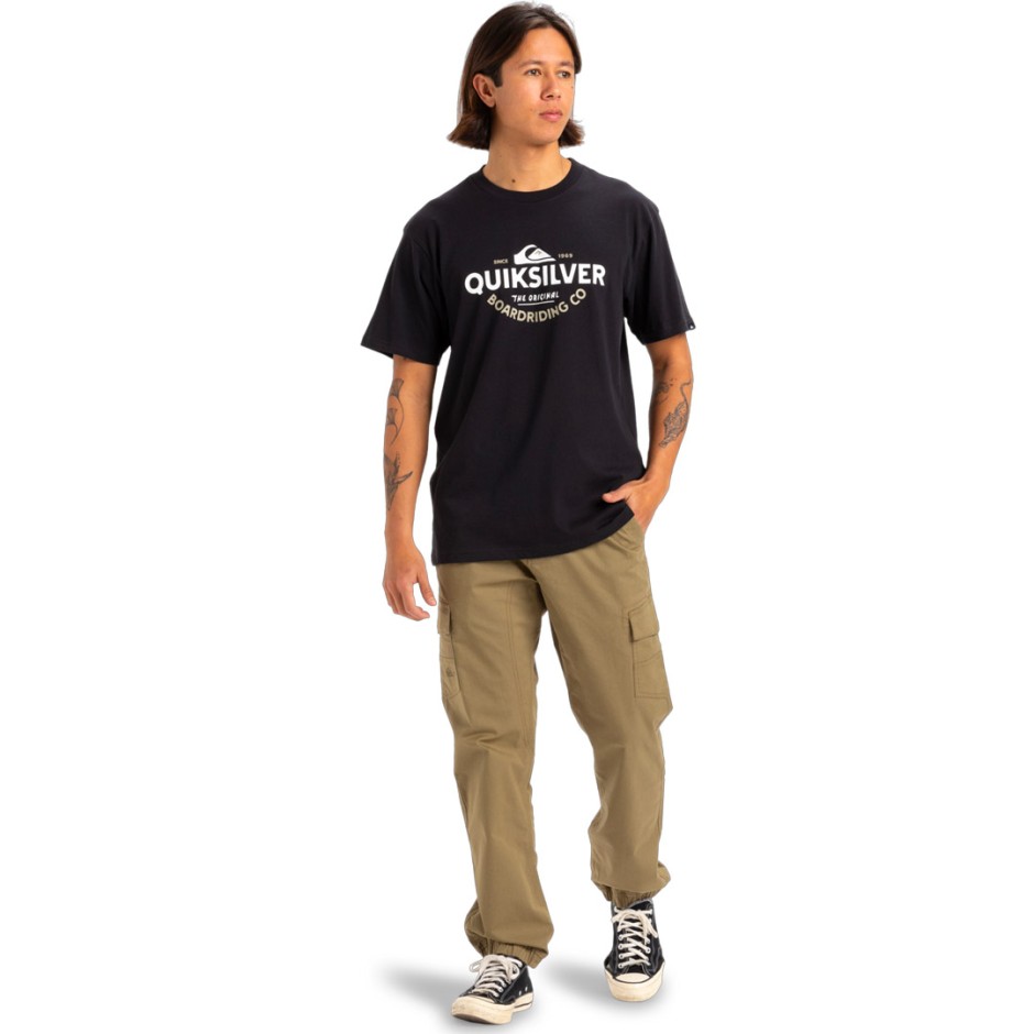 QUIKSILVER TYPED OUT SS EQYZT08064-KVJ0 Black