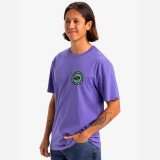 Ανδρική Κοντομάνικη Μπλούζα Μωβ - Quiksilver Circle Back Εικόνα 2