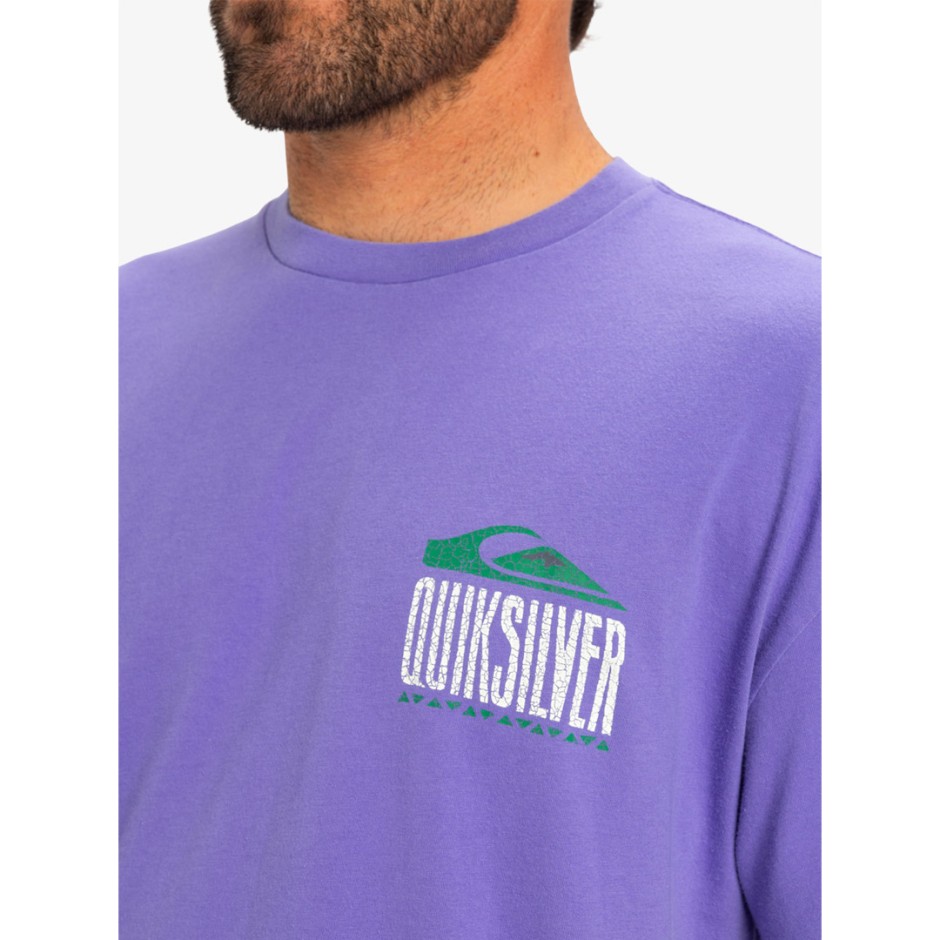 Ανδρική Κοντομάνικη Μπλούζα Μωβ - Quiksilver World Force