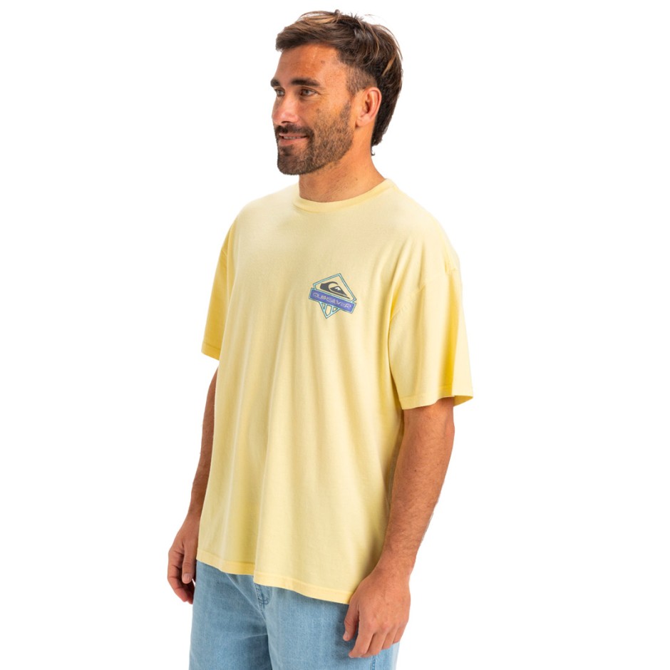 Ανδρική Κοντομάνικη Μπλούζα Κίτρινη - Quiksilver Crystal Jet