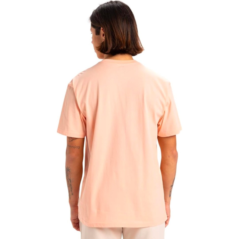 Ανδρική Κοντομάνικη Μπλούζα Σομόν - Quiksilver Basic