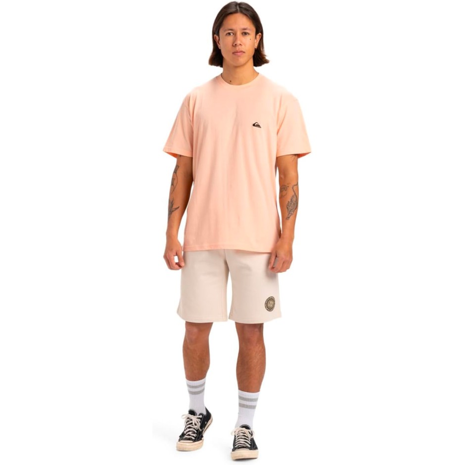 Ανδρική Κοντομάνικη Μπλούζα Σομόν - Quiksilver Basic