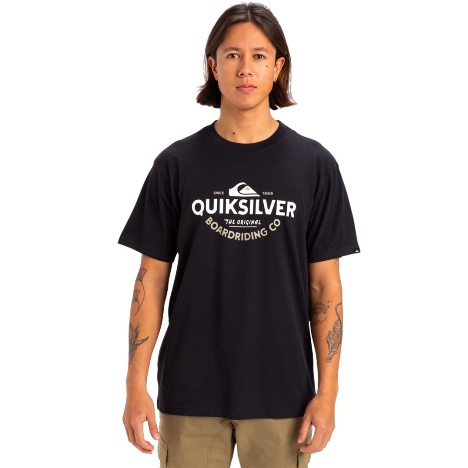 QUIKSILVER TYPED OUT SS EQYZT08064-KVJ0 Black