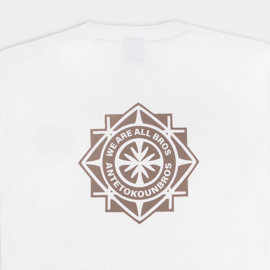 ANTETOKOUNBROS AB TRIBE T-SHIRT OVER.F APCD352U34-101 Ecru
