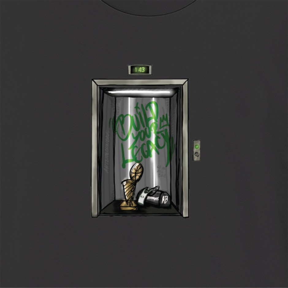 Men's T-Shirt Black - Antetokounbros Elevator