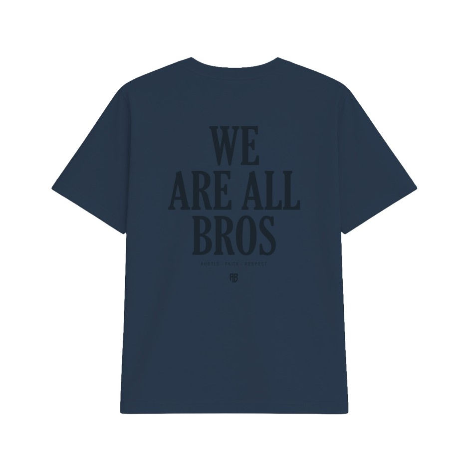 Men's T-Shirt Blue - Antetokounbros All Bros Stonewashed