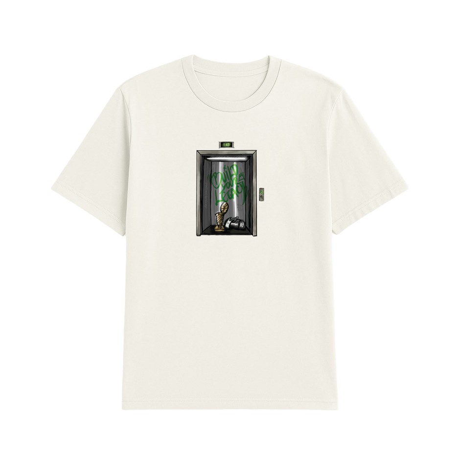 Men's T-Shirt Ecru - Antetokounbros Elevator