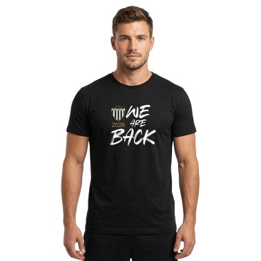 Ανδρική Κοντομάνικη Μπλούζα Μαύρη - Kalamata FC 'We Are Back'