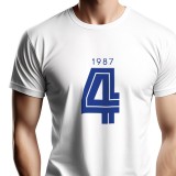 Ανδρική Κοντομάνικη Μπλούζα Λευκή - Nick Galis 'The Number 4' Εικόνα 1