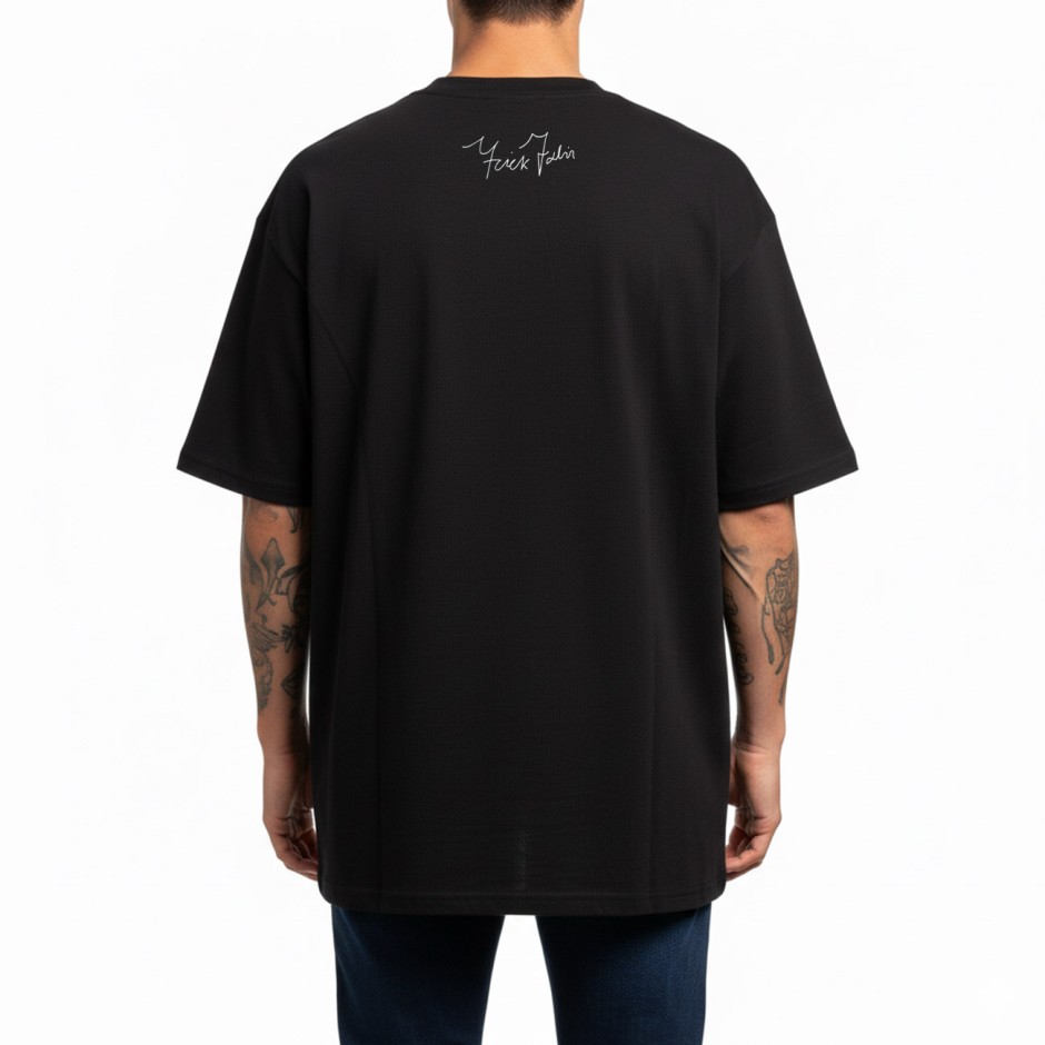 Men's T-Shirt Black - Nick Galis 'Court Dreams'