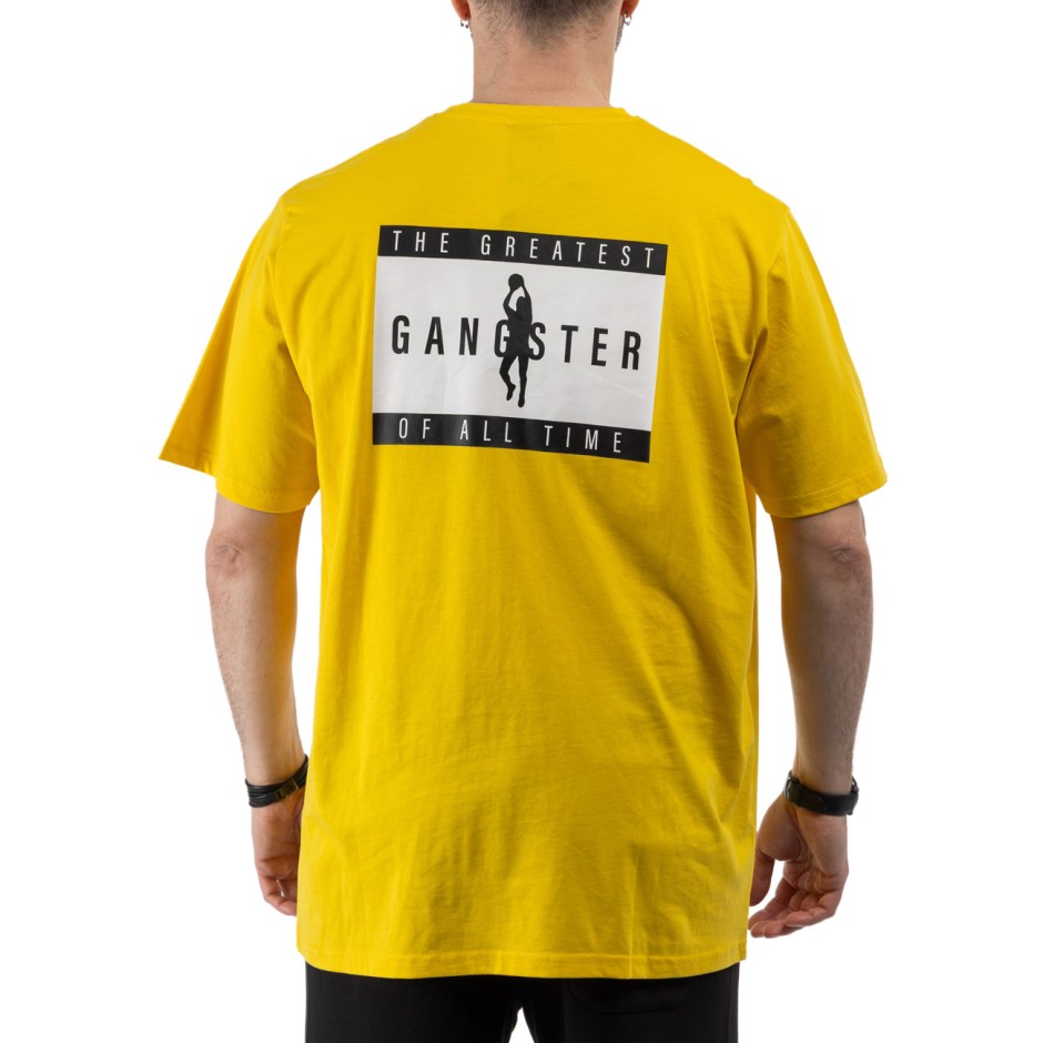 Ανδρική Κοντομάνικη Μπλούζα Κίτρινη - Nick Galis 'The G.O.A.T.'