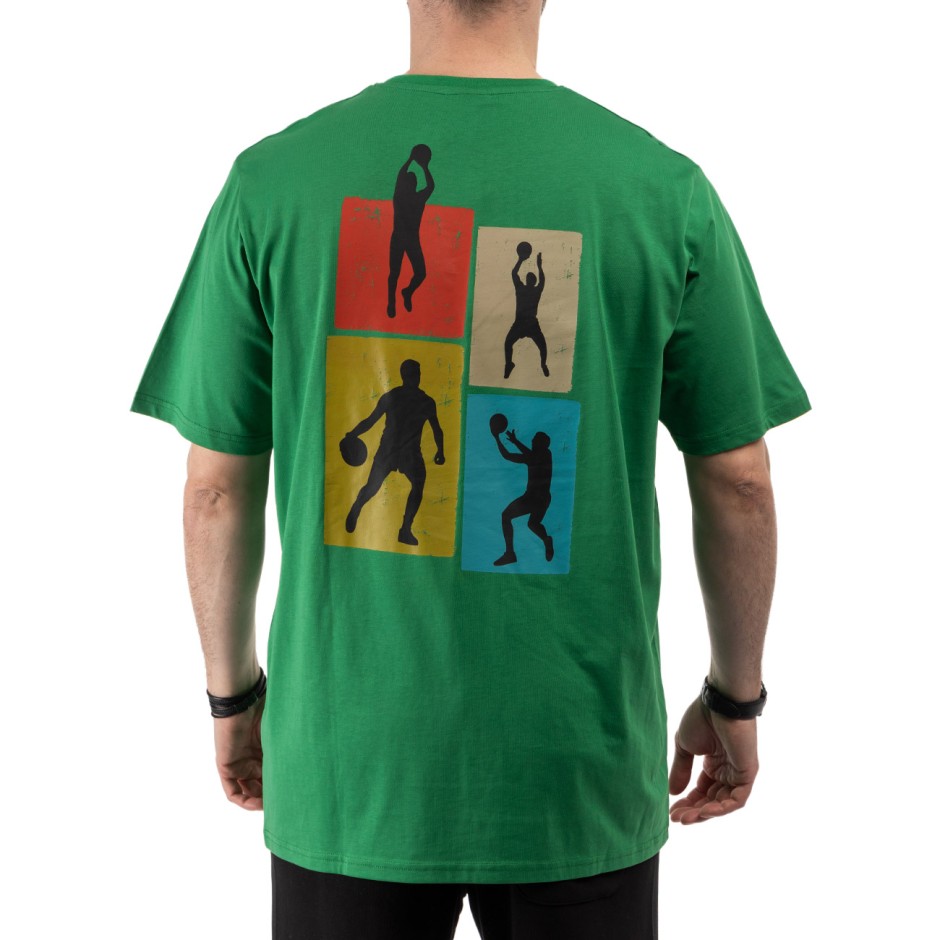 Men's T-Shirt Green - Nick Galis 'Legend Moves'