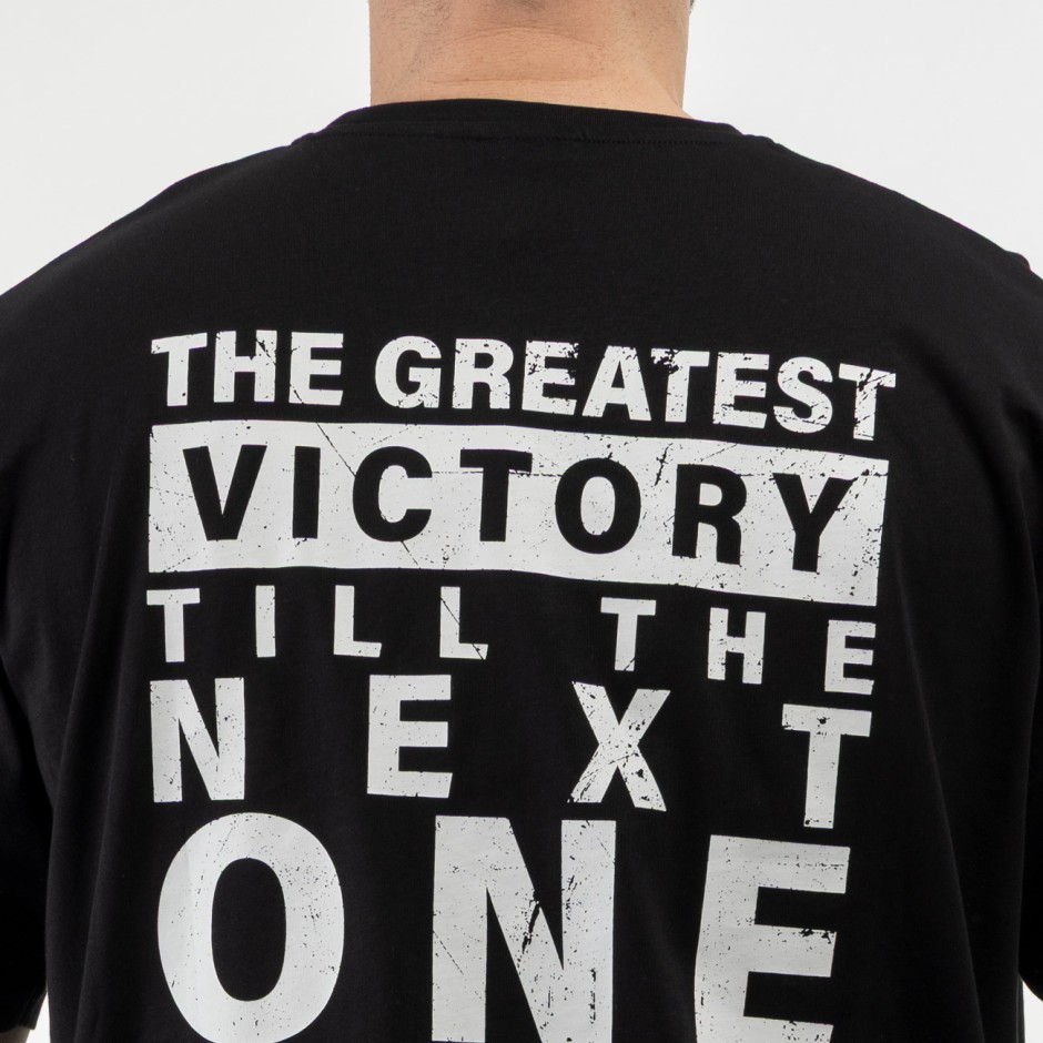 Ανδρική Κοντομάνικη Μπλούζα Μαύρη - Nick Galis 'Saying'