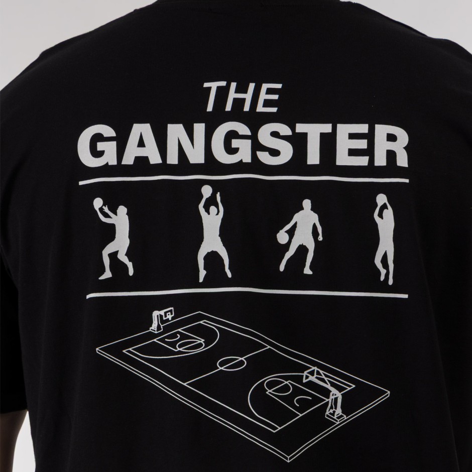 Ανδρική Κοντομάνικη Μπλούζα Μαύρη - Nick Galis 'The Gangster's Court'