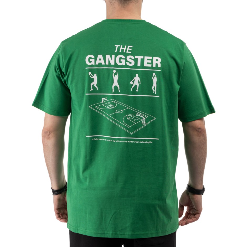 Men's T-Shirt Green - Nick Galis 'The Gangster's Court'