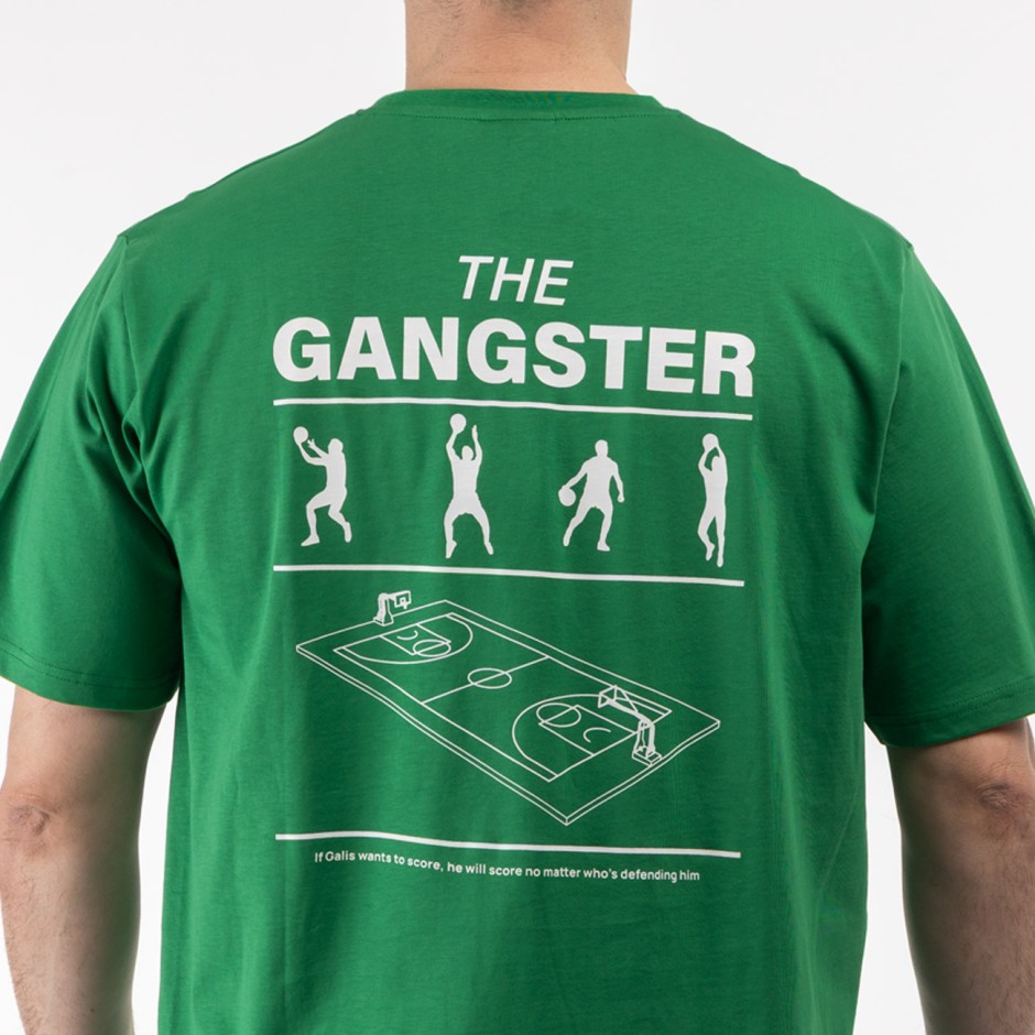 Men's T-Shirt Green - Nick Galis 'The Gangster's Court'