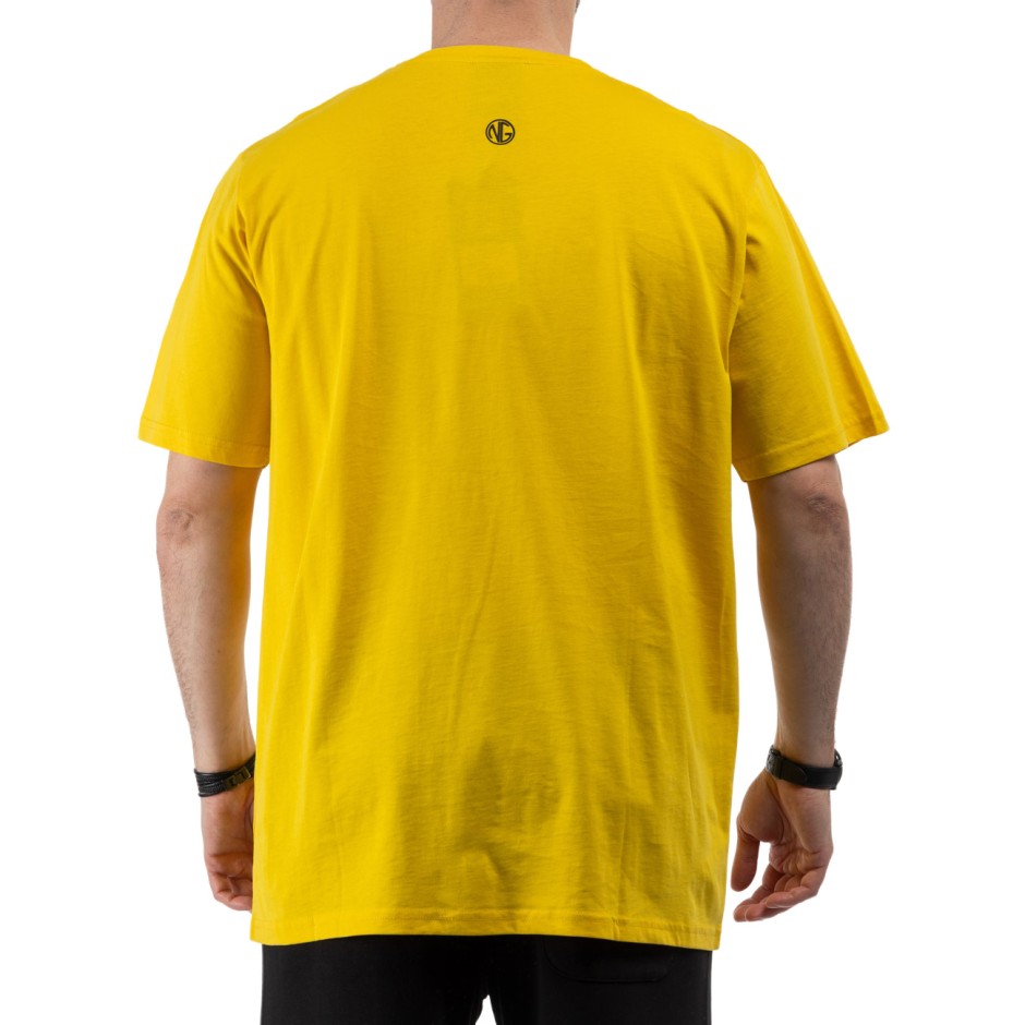 Men's T-Shirt Yellow - Nick Galis 'Gangster's Figure'