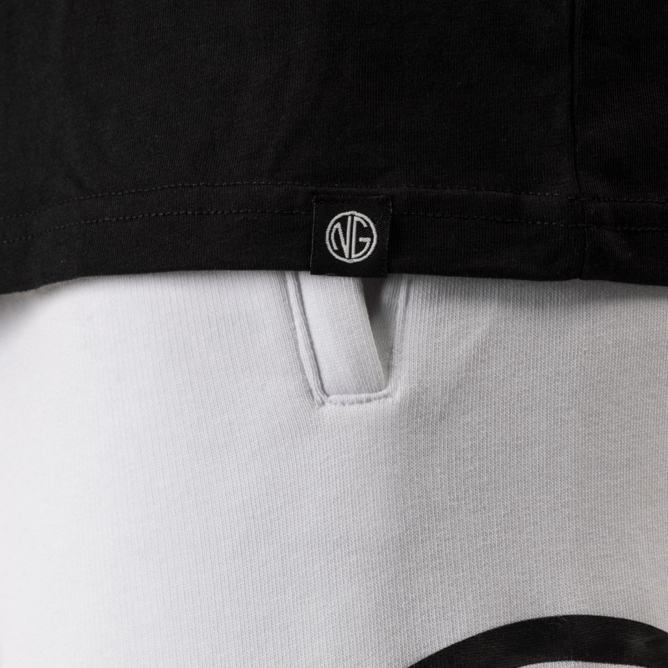 Ανδρική Κοντομάνικη Μπλούζα Μαύρη - Nick Galis 'Gangster's Figure'