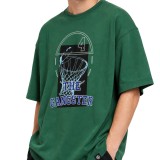Men's T-Shirt Green - Nick Galis 'Basketball' Image 1