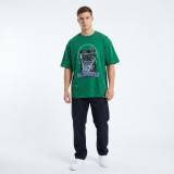 Men's T-Shirt Green - Nick Galis 'Basketball' Image 2