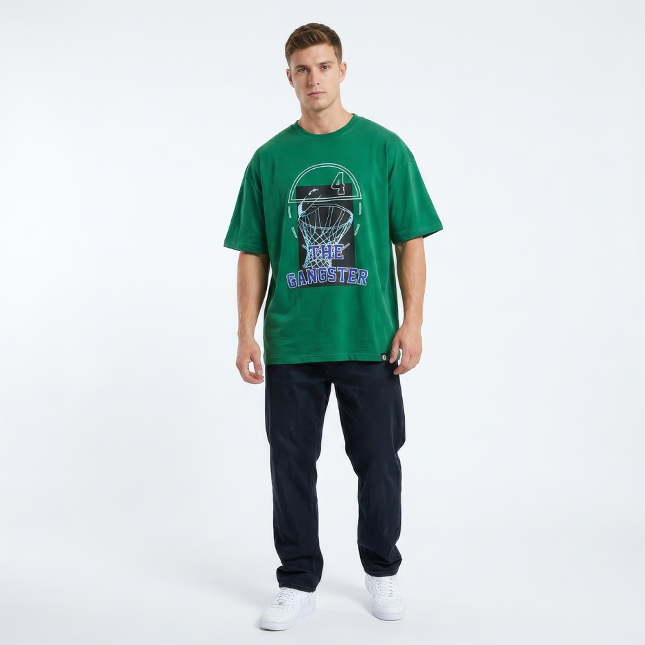 Men's T-Shirt Green - Nick Galis 'Basketball'