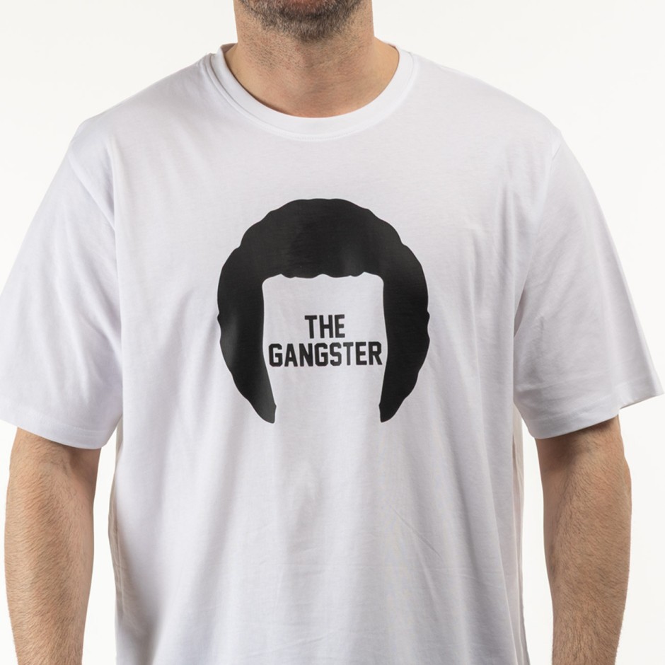 Men's T-Shirt White - Nick Galis 'The Gangster'