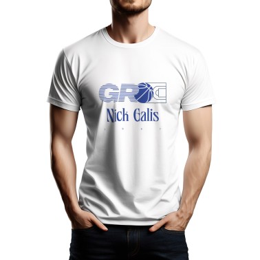 Ανδρική Κοντομάνικη Μπλούζα Λευκή - Nick Galis GR